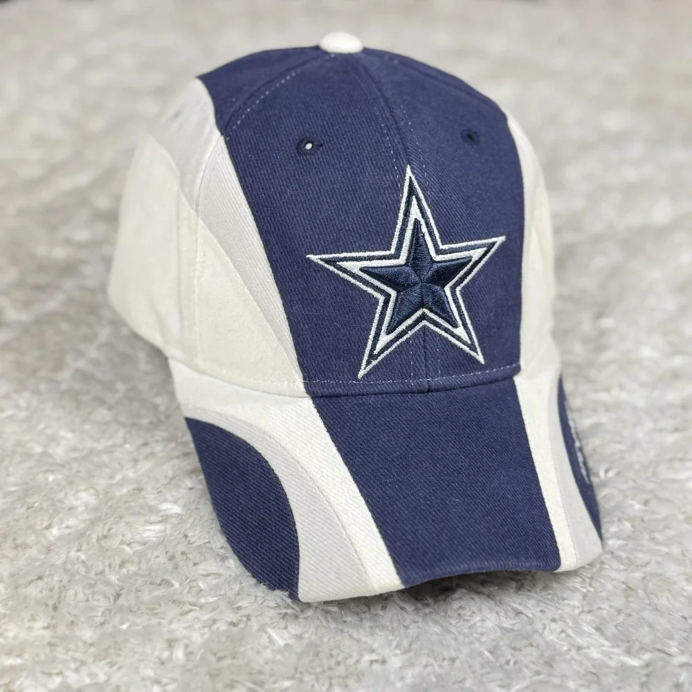 Vintage Dallas Cowboys Hat Cap Strap Back NFL Mens Reebok OS Y2K Dad Hat Star